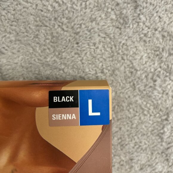 NEW Layer Zero Women's L 2 Pack Seamless Nylon Bra Black & Sienna J1036 - Picture 12 of 13